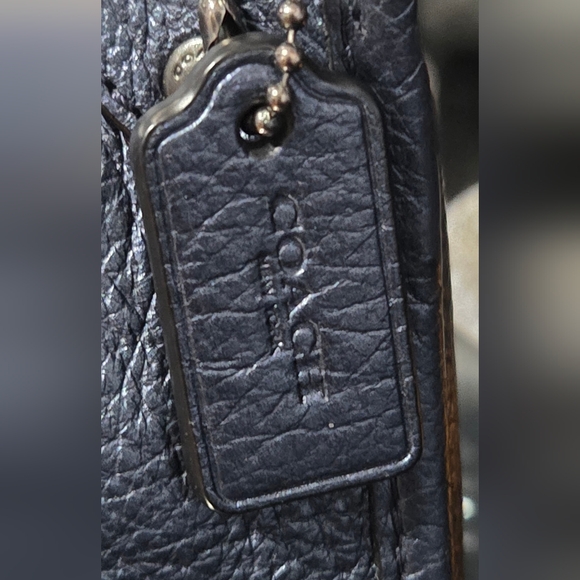 Coach Mickie Crossbody Bag in Pearlized denim blue leather - Picture 12 of 13